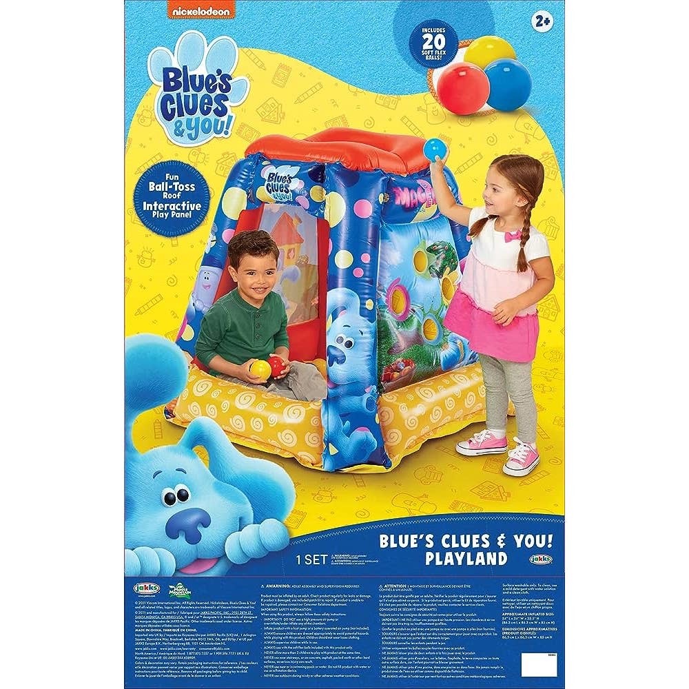 Blues Clues Blue's Clues & You! Ball Pit - Toddler Inflatable Playhouse